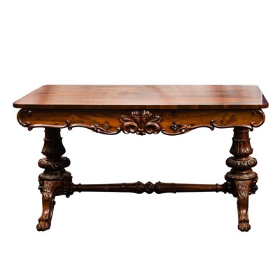 Lot 307 - A William IV rosewood library table
