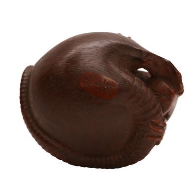 Lot 52 - A fine Japanese netsuke of a rat by Sakai Masakiyo (1875-1955), Edo-Meiji period, 19th century