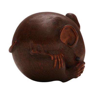 Lot 52 - A fine Japanese netsuke of a rat by Sakai Masakiyo (1875-1955), Edo-Meiji period, 19th century