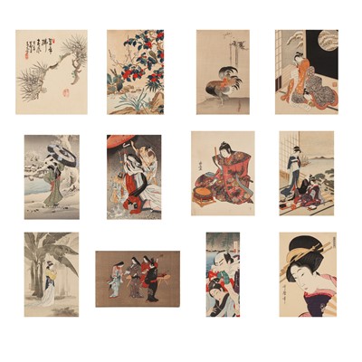 Lot 102 - Japanese woodblock prints by various artists, Meiji period