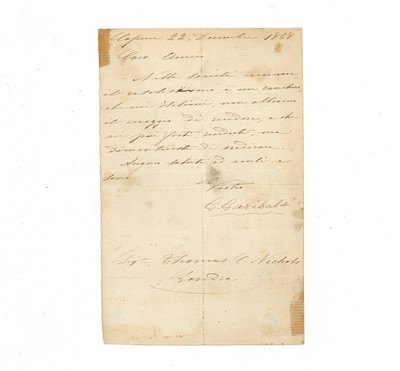 Lot 492 - Garibaldi (Giuseppe)