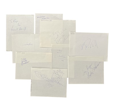 Lot 83 - Autograph Collection.- From the Roger Simister Collection