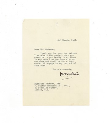 Lot 308 - Tolkien (J.R.R.)