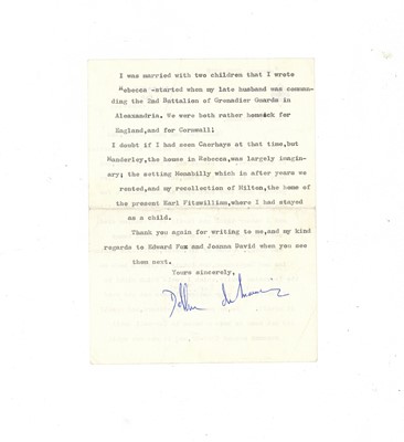 Lot 290 - Du Maurier (Daphne)