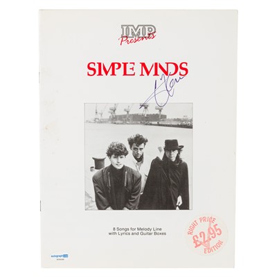 Lot 437 - Simple Minds.- Jim Kerr