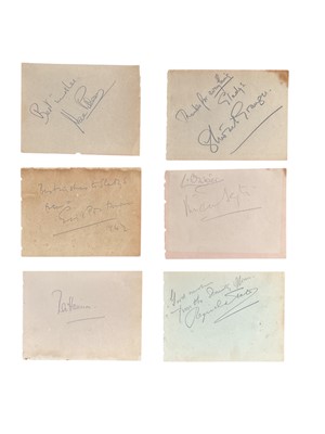 Lot 91 - Autograph Collection.- Incl. Vivien Leigh and Laurence Olivier