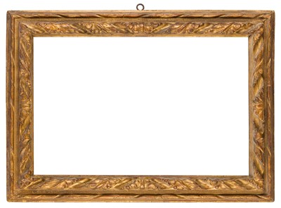 Lot 292 - Italian 18th Century Bolognese boldly carved and gilded frame