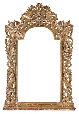 Lot 297 - A pair of 18th/19th Century archtop lutma, carved, pierced and limed frames
