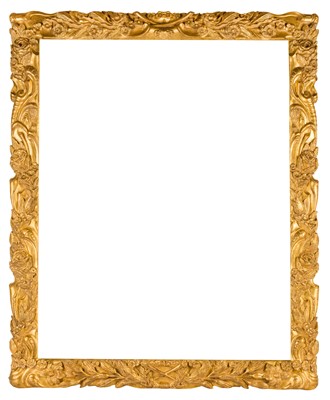 Lot 318 - Auricular lutma boldly carved and gilded frame