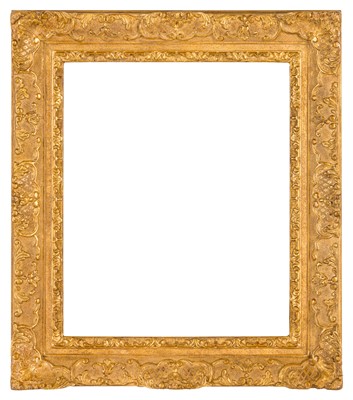 Lot 283 - French Louis XIV style carved and gilded frame