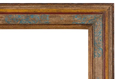 Lot 298 - Backlijst gilded and painted moulding frame