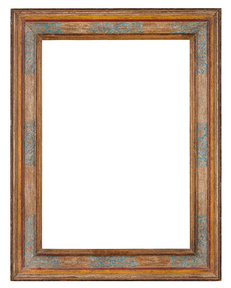 Lot 298 - Backlijst gilded and painted moulding frame