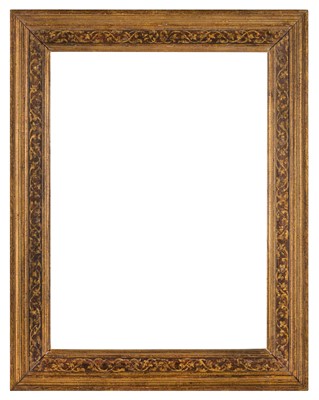 Lot 304 - Italian 18th Century gilded and painted oak Cassetta frame