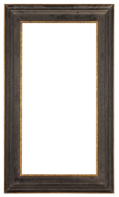 Lot 278 - Backlijst style gilded and painted oak frame