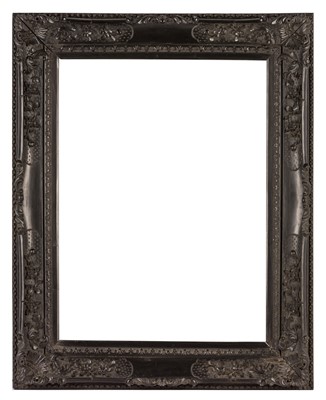 Lot 265 - 19th Century China trade polished ebonized carved frame