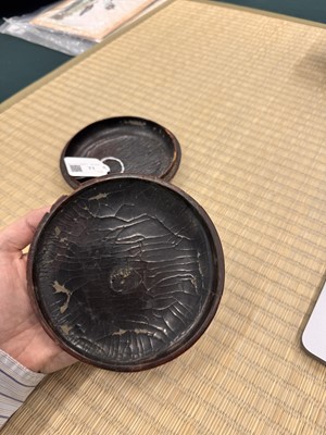 Lot 71 - A rare Chinese cinnabar lacquer 'chrysanthemum' box and cover, Ming dynasty