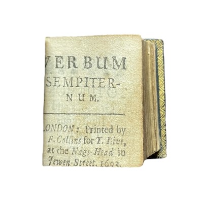 Lot 31 - Taylor (John) Verbum Sempiternum [and] Salvator Mundi, miniature, 1693
