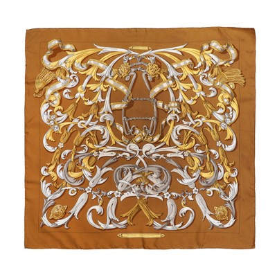Lot 438 - Hermes 'Le Mors A La Conetable' Silk Scarf 90