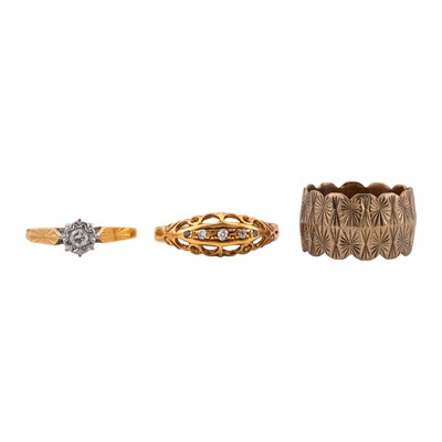 Lot 212 - Three rings