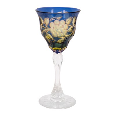 Lot 37 - An Early 20th Century Stevens & Williams three tone wine glass