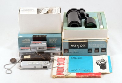 Lot 200 - Minox B Sub Miniature Camera with Developing Kit.