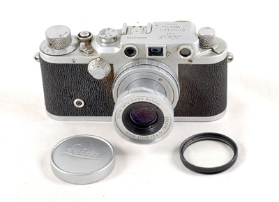 Lot 167 - Leica IIIc with f2.8 Elmar Lens.