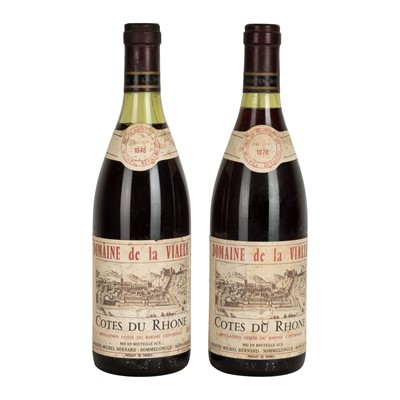 Lot 173 - Michel Bernard Domaine de la Vialle Cotes du Rhóne 1978 - 2 bottles