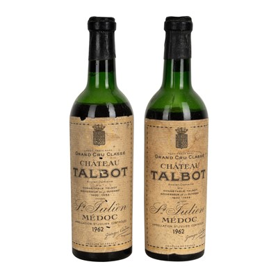 Lot 105 - Chateau Talbot 1962 - 2 half bottles
