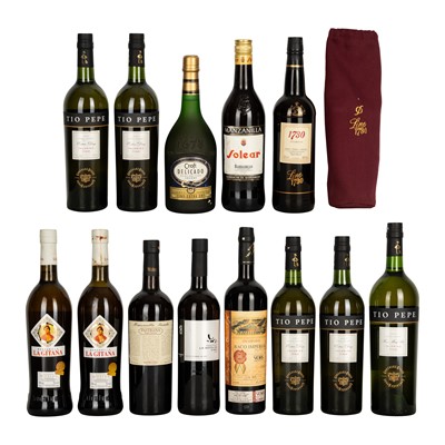 Lot 345 - Mixed Sherry Case - 13 bottles