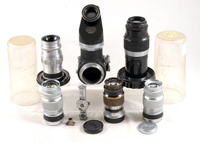 Lot 182 - Leica Elmar & Hektor Lens End Lot.