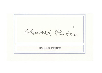 Lot 300 - Pinter (Harold)