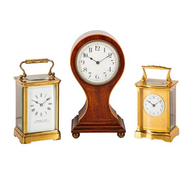 Lot 119 - Two brass carriage clocks