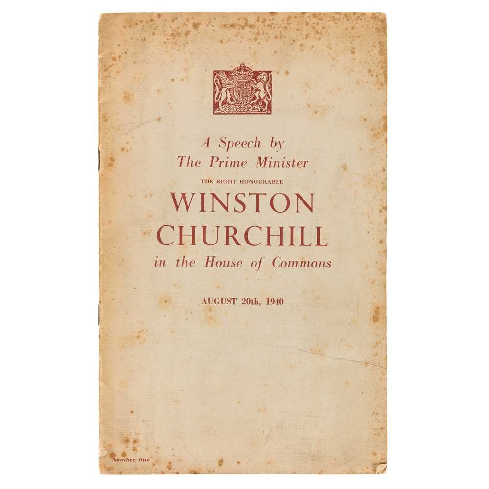 Lot 317 - Churchill (Winston Spencer)