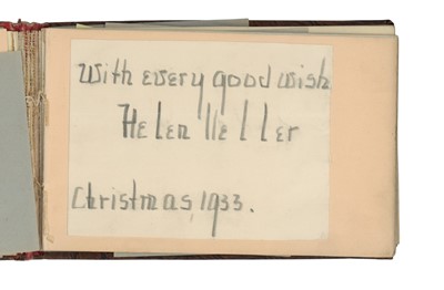Lot 47 - Autograph Album.- Incl. Helen Keller