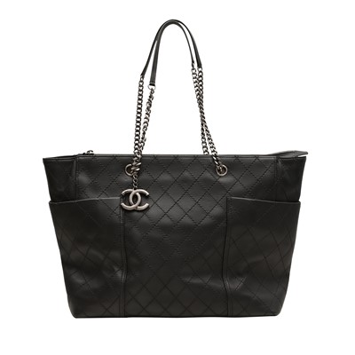 Lot 228 - Chanel Black CC Pocket Tote XL