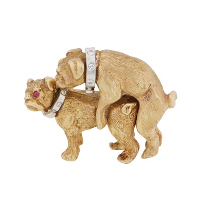 Lot 51 - Two interlocking dogs