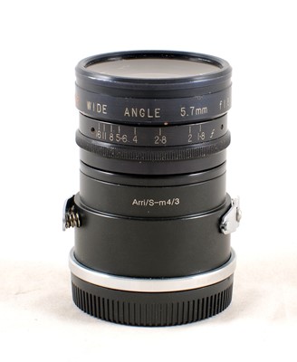 Lot 217 - Ultra Wide Century 5.7mm f1.8 Arriflex S Mount Lens.