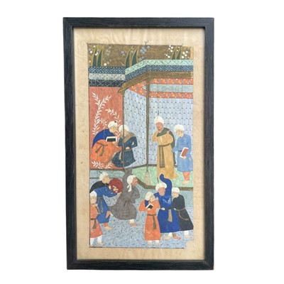 Lot 87 - Saadi (1210-1291) Folio from book 2, Bustan (The Orchard, completed 1257), with four miniatures