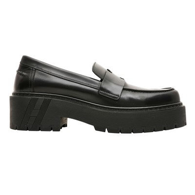 Lot 204 - Hermes Black Klement Chunky Loafer - Size 39