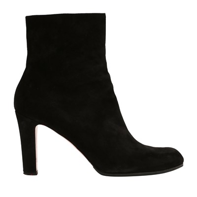 Lot 350 - Christian Louboutin Black Miss Tack Booty - Size 39