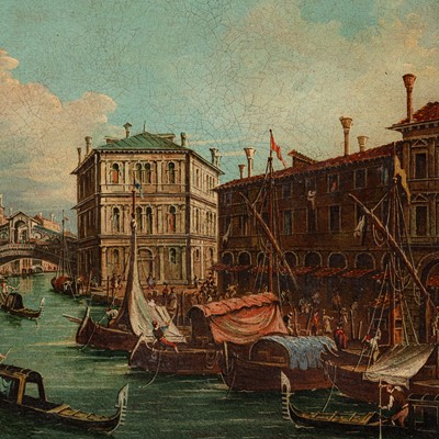 Lot 11 - Manner of Bernardo Bellotto (Italian, 1721-1780)