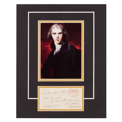 Lot 501 - Liverpool (Robert Jenkinson, 2nd Earl of)