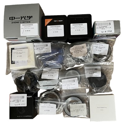 Lot 400 - Fuji FX & Sony NEX Lens Mount Adapters.