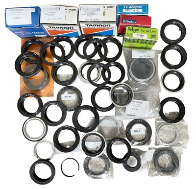 Lot 385 - T-Mounts, Tamron Adaptall & Other Lens Mounts.