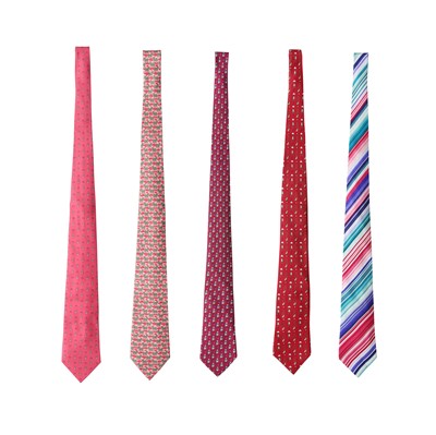 Lot 431 - Hermes Five Mixed Silk Ties
