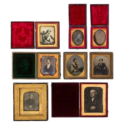 Lot 76 - Group of Cased Images, c.1850s-1860s