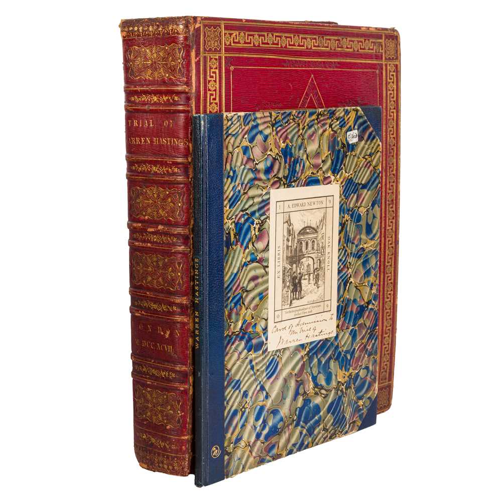 Lot 50 - Hastings. Debates...Inscribed and Trial Ticket, 1797 & 1795