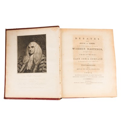 Lot 50 - Hastings. Debates...Inscribed and Trial Ticket, 1797 & 1795