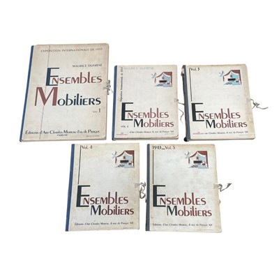 Lot 213 - Dufrene (Maurice) Ensembles Mobiliers. Exposition Internationale de 1937, volumes 1 - 5