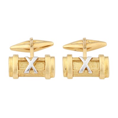 Lot 154 - A pair of X cufflinks